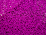 【レース帯揚げ】カジュアルきものと相性抜群！ざっくりレース 紫色 パープル おしゃれ かわいい 個性的